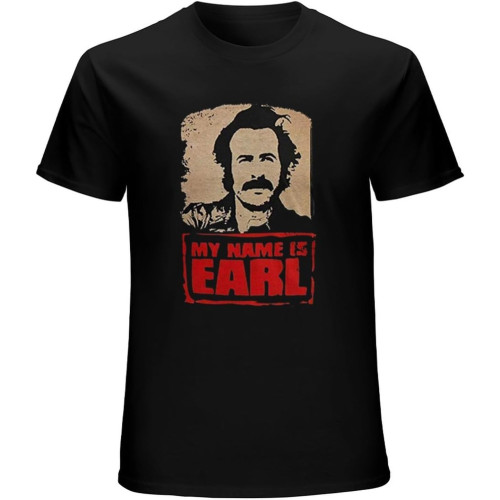 Street William Burke - My Name is Earl - Mens Logo Soft T-Shirt Black