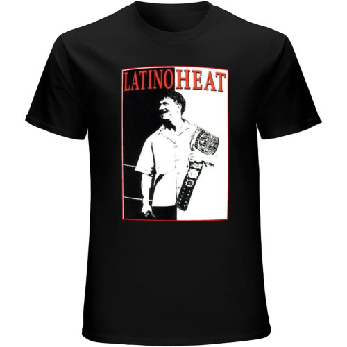 Eddi Guerrero Latino Heat Graphic Tee Shirt Mens Round Neck Short Sleeves T Shirt Casual Bottoming T-Shirt Black Eddi Guerrero Latino Heat Graphic Tee Shirt Mens Round Neck Short Sleeves T Shirt Casual Bottoming T-Shirt Black