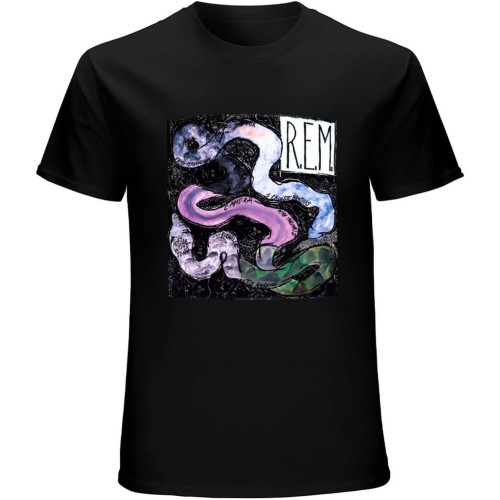 New R.E.M Band Recogning Logo Men's T-Shirt Black New R.E.M Band Recogning Logo Men's T-Shirt Black