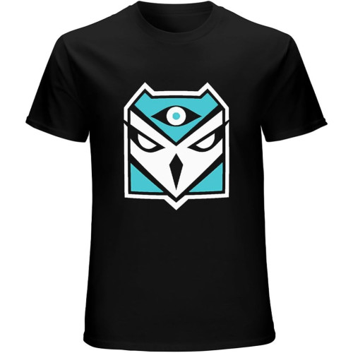 Rainbow Six Siege T-Shirt Unisex Mens Tees Black Rainbow Six Siege T-Shirt Unisex Mens Tees Black