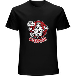 Creem Magazine Boy Howdy! R.Crumb Rock Concert Logo Mens T-Shirt Black Creem Magazine Boy Howdy! R.Crumb Rock Concert Logo Mens T-Shirt Black