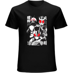 Men's T-Shirt Kamen Rider The Beginning of Three ERAS T-Shirt Man's Fashion Cotton Short Sleeve Clothes Black Men's T-Shirt Kamen Rider The Beginning of Three ERAS T-Shirt Man's Fashion Cotton Short Sleeve Clothes Black