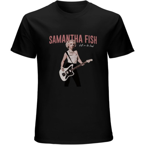 Men's Samantha Fish T Shirts DMN t-Shirt Black