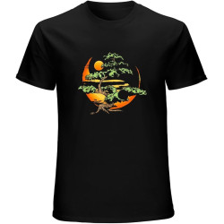 Limited Bonsai Tree Japanese Buddhist Casual Custom Short Sleeve Cotton T Shirt Black Limited Bonsai Tree Japanese Buddhist Casual Custom Short Sleeve Cotton T Shirt Black