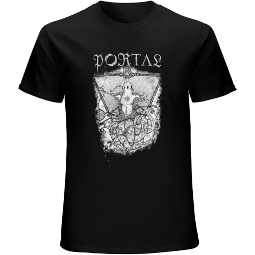 Portal Band Larvae Song Inspired Casual Custom Short Sleeve Cotton T Shirt Black