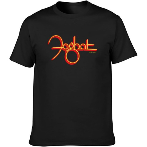 Short Sleeved T-Shirt Foghat T-Shirt Black Short Sleeved T-Shirt Foghat T-Shirt Black