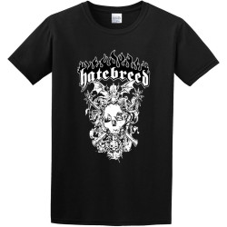 Men's T-Shirts Hatebreed Skull Casual Black