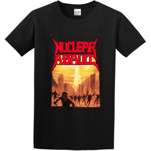 Short T-Shirt Nuclear Assault Game Over Thrash Black