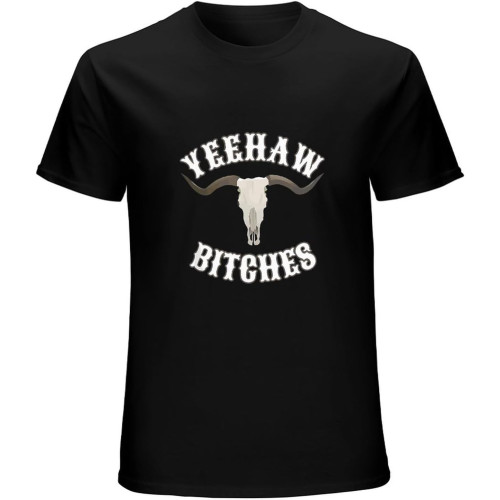 Men's Limited Country Skull Western Yeehaw Bitches T-Shirt Black Men's Limited Country Skull Western Yeehaw Bitches T-Shirt Black