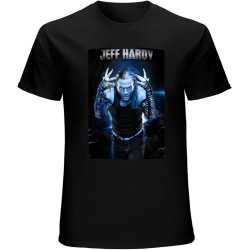 Men's New Popular Jeff Hardy Shirt Cotton Tee H1454 Black Men's New Popular Jeff Hardy Shirt Cotton Tee H1454 Black