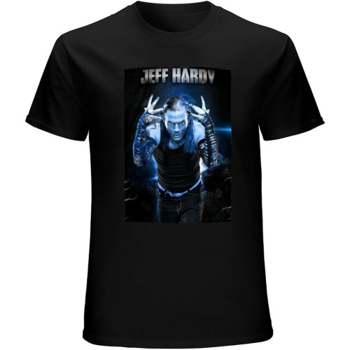 Men's New Popular Jeff Hardy Shirt Cotton Tee H1454 Black Men's New Popular Jeff Hardy Shirt Cotton Tee H1454 Black