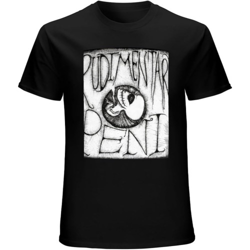 Rudimentary Peni Band Farce Nick Blinko Unique Mens Short-Sleeved T Shirts Black