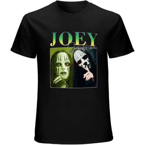 Men's RIP Joey Jordison Graphic T-Shirt Cotton Size Black