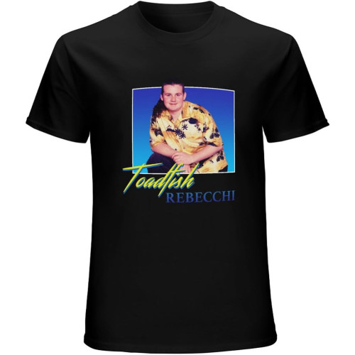 Men's Toadie from Neighbours (Toadfish Rebecchi) - 80s Style Nostalgic Print T-Shirt T-Shirt Black Men's Toadie from Neighbours (Toadfish Rebecchi) - 80s Style Nostalgic Print T-Shirt T-Shirt Black