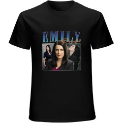 Men's Emily Prentiss Shirt Cool Fan Art t Shirt 90s Poster Design Retro Style 112 tee Black