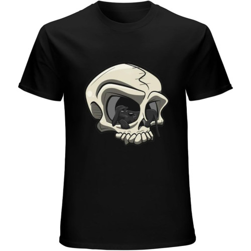 Men's Unsubtle Skulls - Depression Skull Tee1097 T Shirt Black Men's Unsubtle Skulls - Depression Skull Tee1097 T Shirt Black