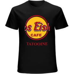 Hilary Men's Mos Eisley Cafe Tatooine T-Shirt to 5XL Men's Mos Eisley Cafe Tatooine T-Shirt Black