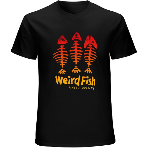 Men's Weird Fish Skeleton Eco Graphic T-Shirt Garnet Black Men's Weird Fish Skeleton Eco Graphic T-Shirt Garnet Black
