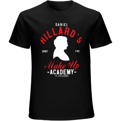 Daniel Hillards Make Up Academy Mrs Doubtfire Men's Christmas t Shirts Menss Black Daniel Hillards Make Up Academy Mrs Doubtfire Men's Christmas t Shirts Menss Black