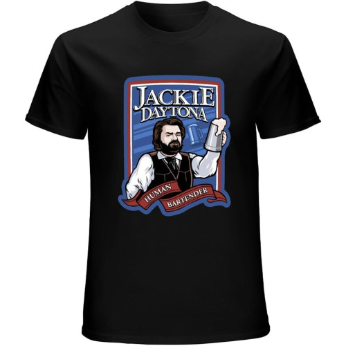 Men's Jackie Daytona Human Bartender What We Do in The Shadows T-Shirt Black Men's Jackie Daytona Human Bartender What We Do in The Shadows T-Shirt Black