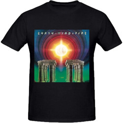 Earth, Wind & Fire I Am Mens T Shirts Design Crew Neck Black Earth, Wind & Fire I Am Mens T Shirts Design Crew Neck Black