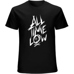 All Time Low Scratch Mens T Shirt Unisex Band Merch Black All Time Low Scratch Mens T Shirt Unisex Band Merch Black