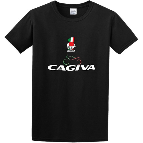 Men's Cagiva Motorcyle T-Shirt Black Men's Cagiva Motorcyle T-Shirt Black