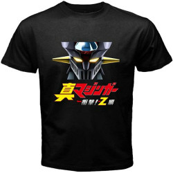 SHIN Mazinger Z Mecha Robot Anime Cartoon Men's T Shirt Black SHIN Mazinger Z Mecha Robot Anime Cartoon Men's T Shirt Black