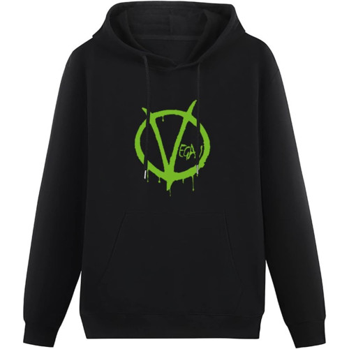 Men's V For Vegan Cotton Pullover Long Sleeve Hoody Sweatshirts Men's V For Vegan Cotton Pullover Long Sleeve Hoody Sweatshirts