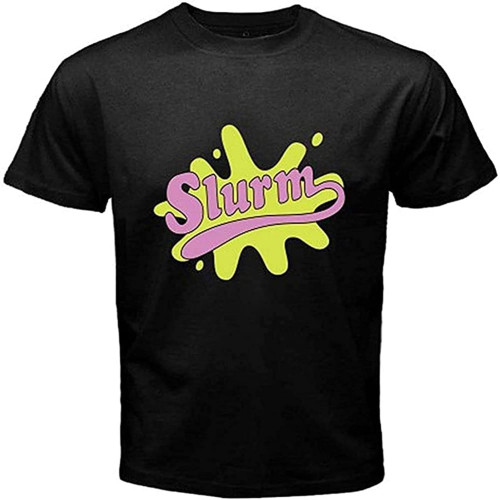 New Slurm Can Drink Logo Men's T-Shirt Print T Shirts for Man Casual Short Sleeves