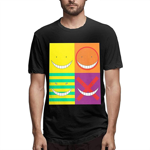 Assassination Classroom Allien Sensei T Shirt Mens Summer Casual Printed O-Neck Short Sleeves Tops