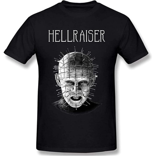 Hellraiser Logo Men's Classic Basic Super Soft Cotton T-Shirt Summer