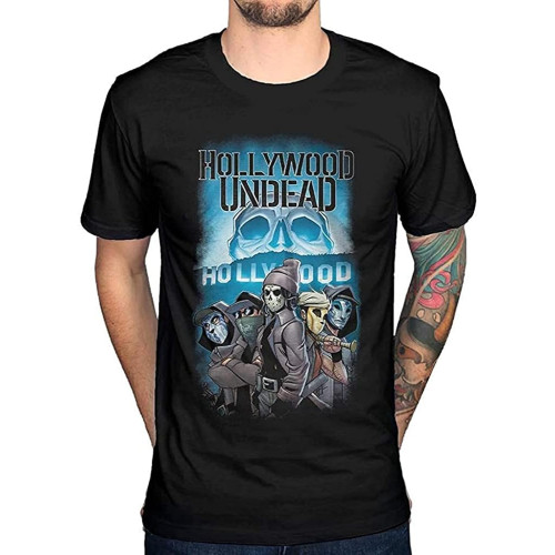 Men' Hollywood Undead Crew T Shirt