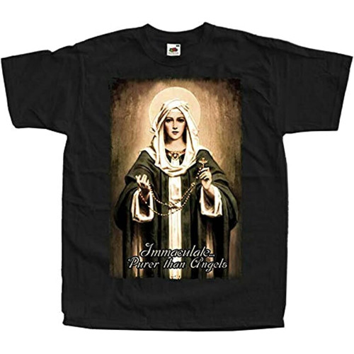 Catholic Immaculate Mary Our Lady Short Sleeve Top Graphic Tee Printed T-Shirt for Men Catholic Immaculate Mary Our Lady Short Sleeve Top Graphic Tee Printed T-Shirt for Men