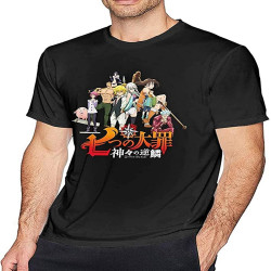 Men's The Seven Deadly Sins T Shirt for Man Short Sleeve Cotton Tee
