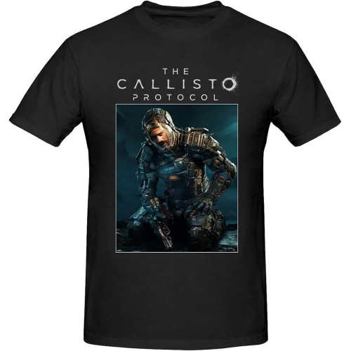 The Callisto Protocol Poster T Shirt Camisetas Oversized O-Neck Cotton Custom Short Sleeve Anime Shirt The Callisto Protocol Poster T Shirt Camisetas Oversized O-Neck Cotton Custom Short Sleeve Anime Shirt