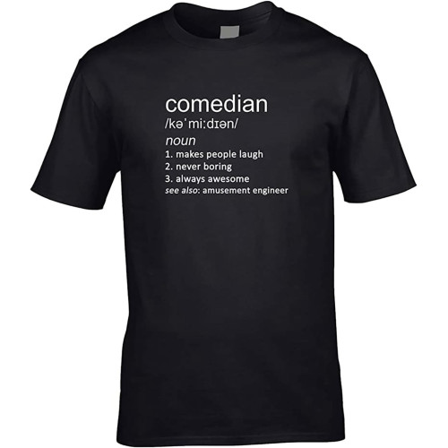 Comedian Definition Mens Christmas t Shirts Mens Gift Idea Comic Comedy Job Stand-up Birthday