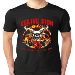 Men's Unisex New!1Celine 1Dion My Heart Will Go On Metal Premium T Shirt Men's Unisex New!1Celine 1Dion My Heart Will Go On Metal Premium T Shirt