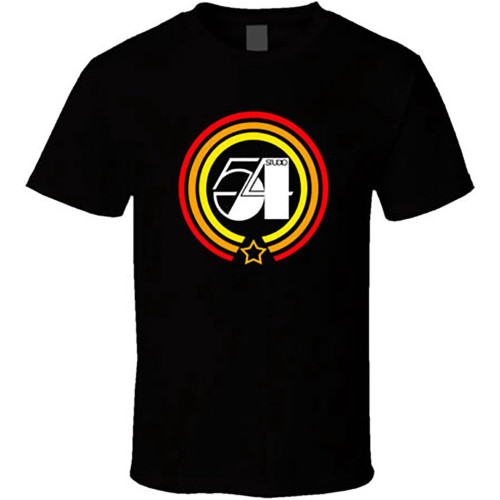 Studio 54 Disco Music T-Shirt Unisex Men Tee Black S