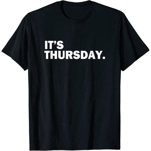 Men's Day of The Week Daily T-Shirt Black Men's Day of The Week Daily T-Shirt Black