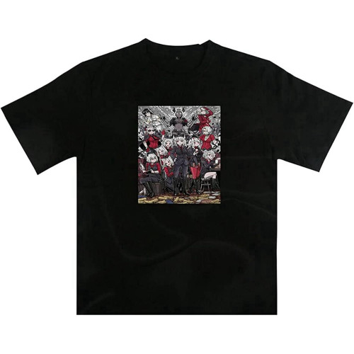 Men's Helltaker Cerberus Gedruckte Kurzarm Unisex Shirt T-Shirts Baumwolle Men's Helltaker Cerberus Gedruckte Kurzarm Unisex Shirt T-Shirts Baumwolle