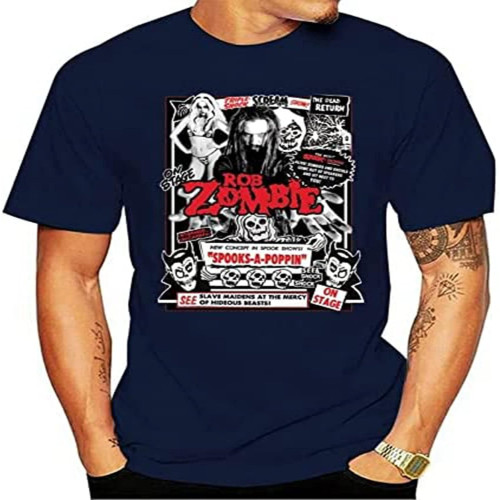 Men's White Zombie Metal Band Horror T Shirt