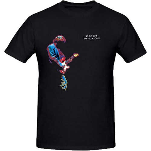 Chris Rea The Blue Cafe Shirts 100 Cotton Men Round Neck Chris Rea The Blue Cafe Shirts 100 Cotton Men Round Neck