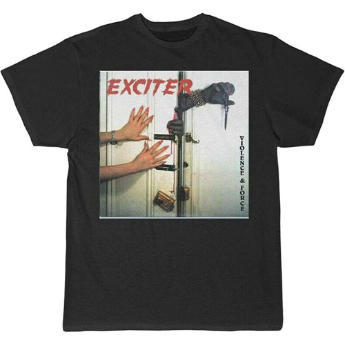 Exciter Violence and Force Men's Short Sleeve T Shirt Exciter Violence and Force Men's Short Sleeve T Shirt