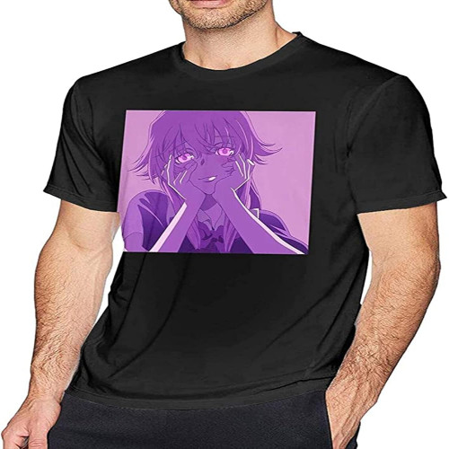 The Future Diary Men's T Shirt Short Sleeves O Neck Cotton T-Shirt