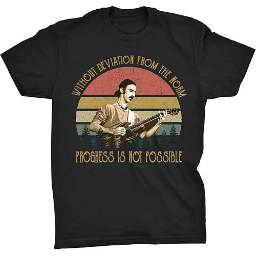Men's Classic Art Without Deviation from The Norm American Rock Musician T Shirt