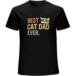 Father's Day Black Mens Shirts Best Cat Dad Ever - Standard T-Shirt Father's Day Black Mens Shirts Best Cat Dad Ever - Standard T-Shirt
