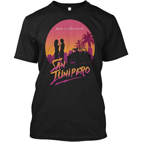 Welcome to San Junipero Mens T-Shirt Unisex Black Tee Welcome to San Junipero Mens T-Shirt Unisex Black Tee