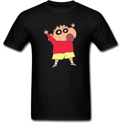 Pure Cotton On Couples Shin Chan Funny Cartoon Men T Shirt Pure Cotton On Couples Shin Chan Funny Cartoon Men T Shirt