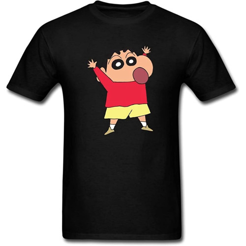 Pure Cotton On Couples Shin Chan Funny Cartoon Men T Shirt Pure Cotton On Couples Shin Chan Funny Cartoon Men T Shirt